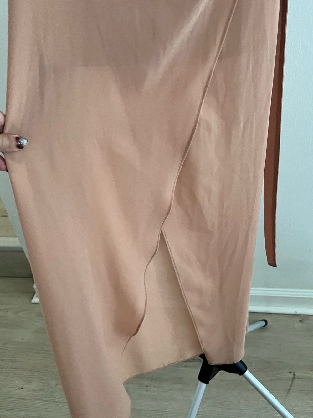 Never worn forever21 Chic Wrap Midi Skirt in Taupe small - Picture 7 of 9